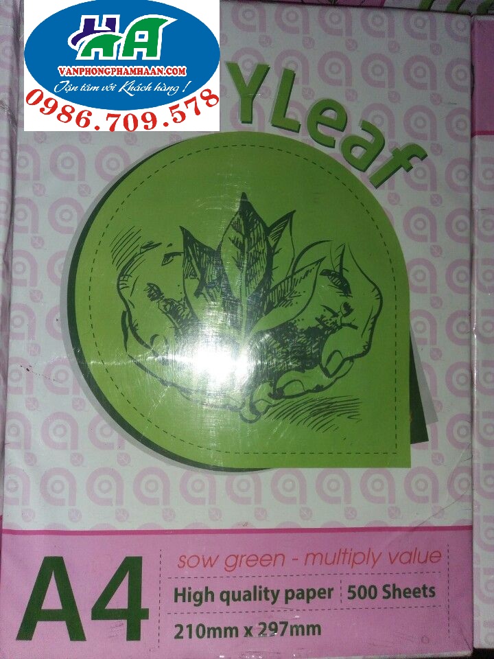 Giấy A4 An Hòa - YLeaf ĐL 66/90
