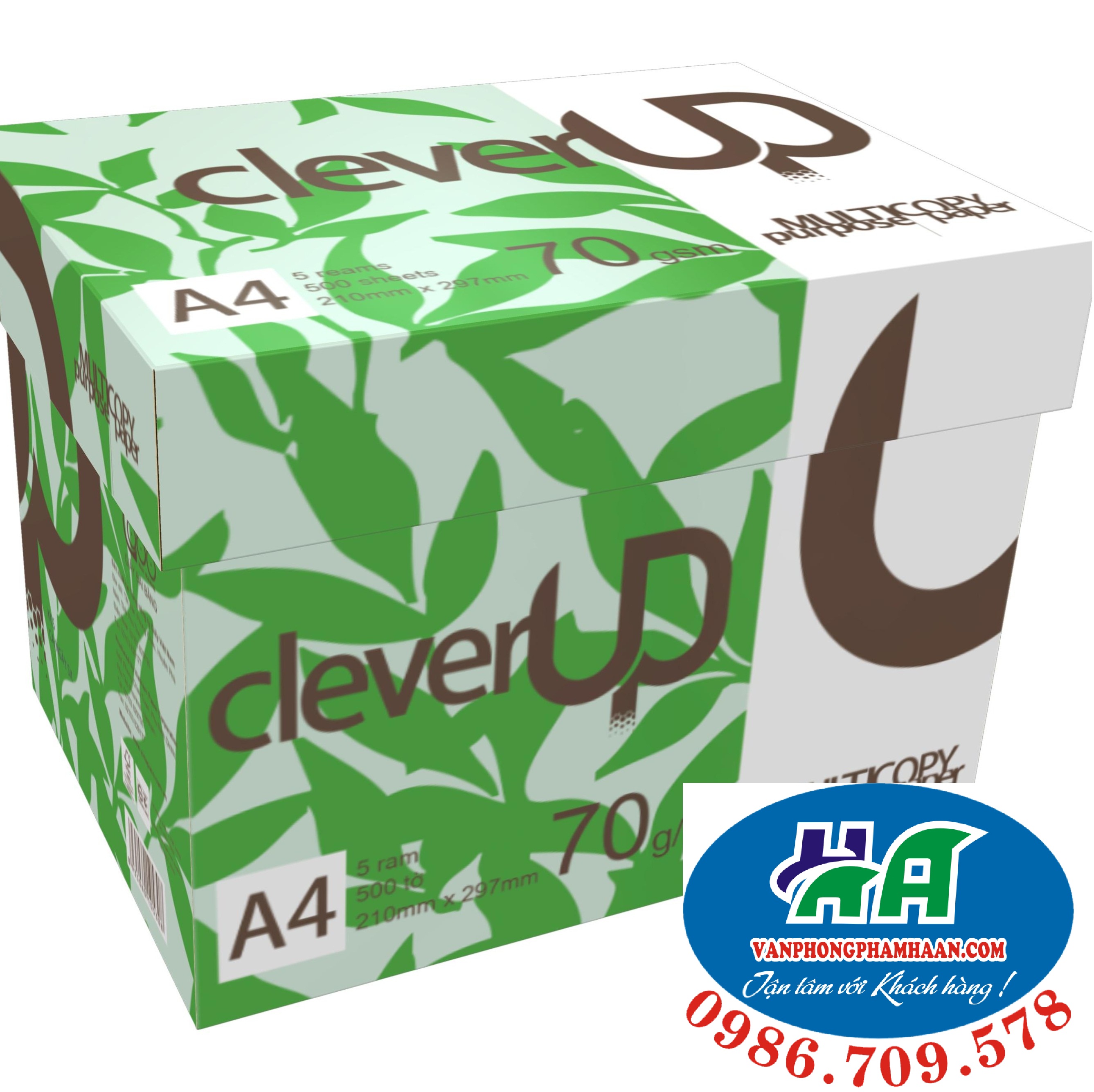 Giấy A4 Clever up 70/90 