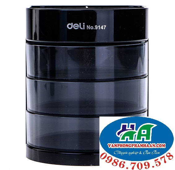 Khay cắm bút đa dụng 4 ngăn Deli - 9147