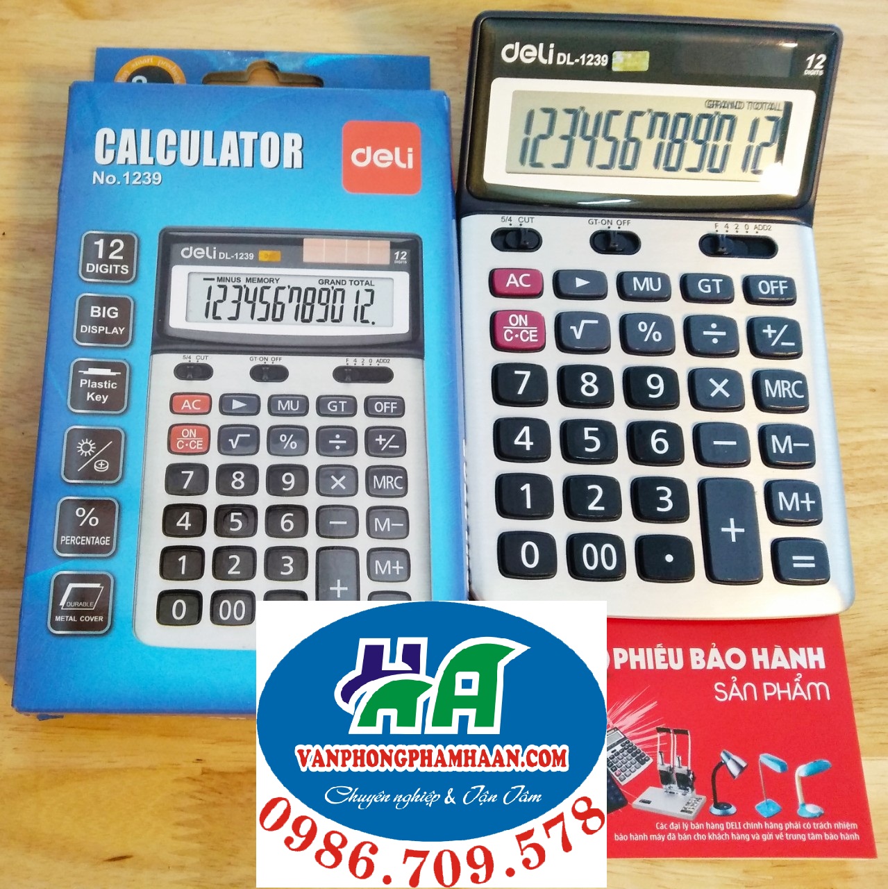 Máy tính Deli 1239 (12 số)